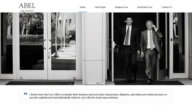 Homepage splash header.